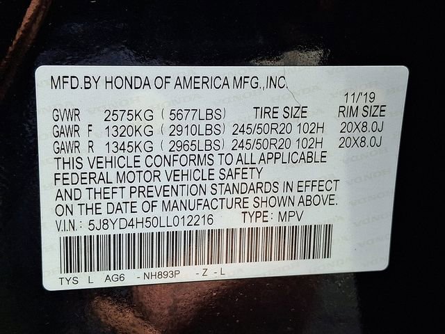 Certified 2020 Acura MDX SH-AWD w/ Technology Package image 31