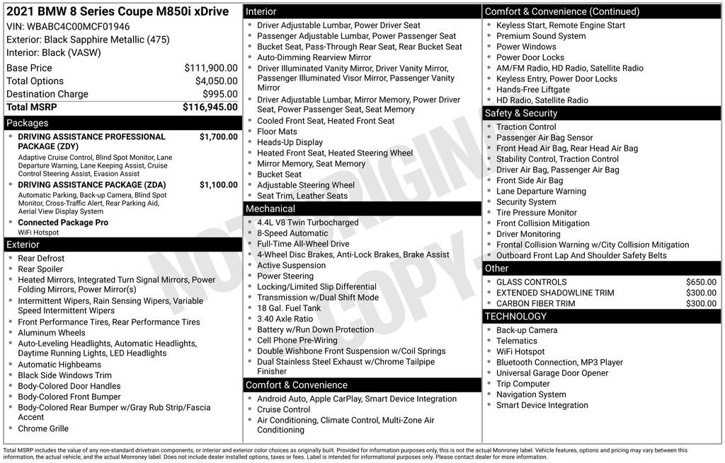 Used 2021 BMW M850i xDrive Coupe image 17