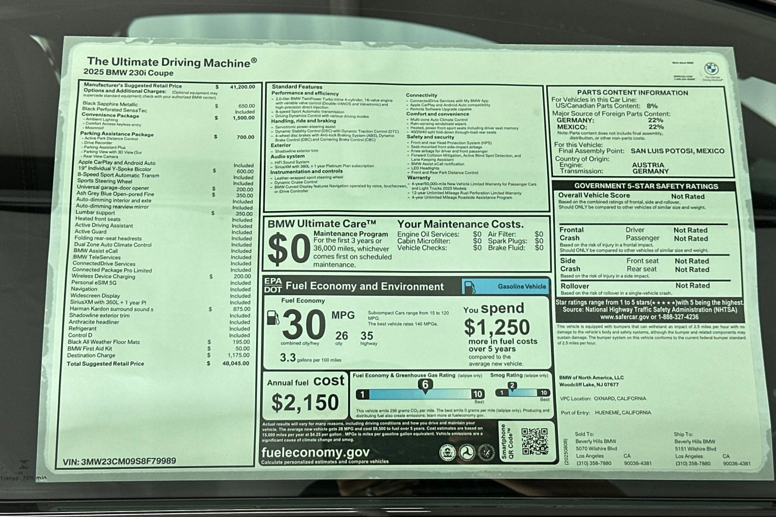Used 2025 BMW 230i Coupe w/ Convenience Package image 29