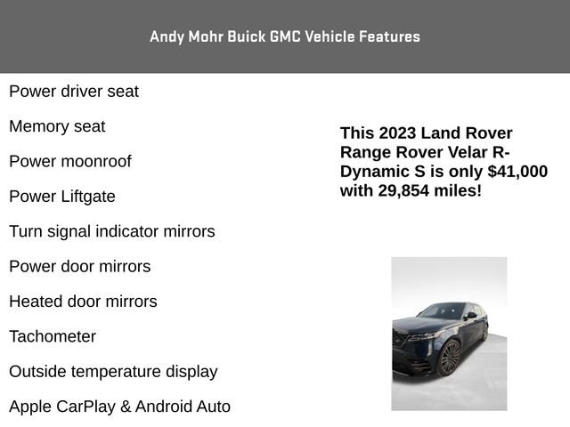 Used 2023 Land Rover Range Rover Velar R-Dynamic S image 12