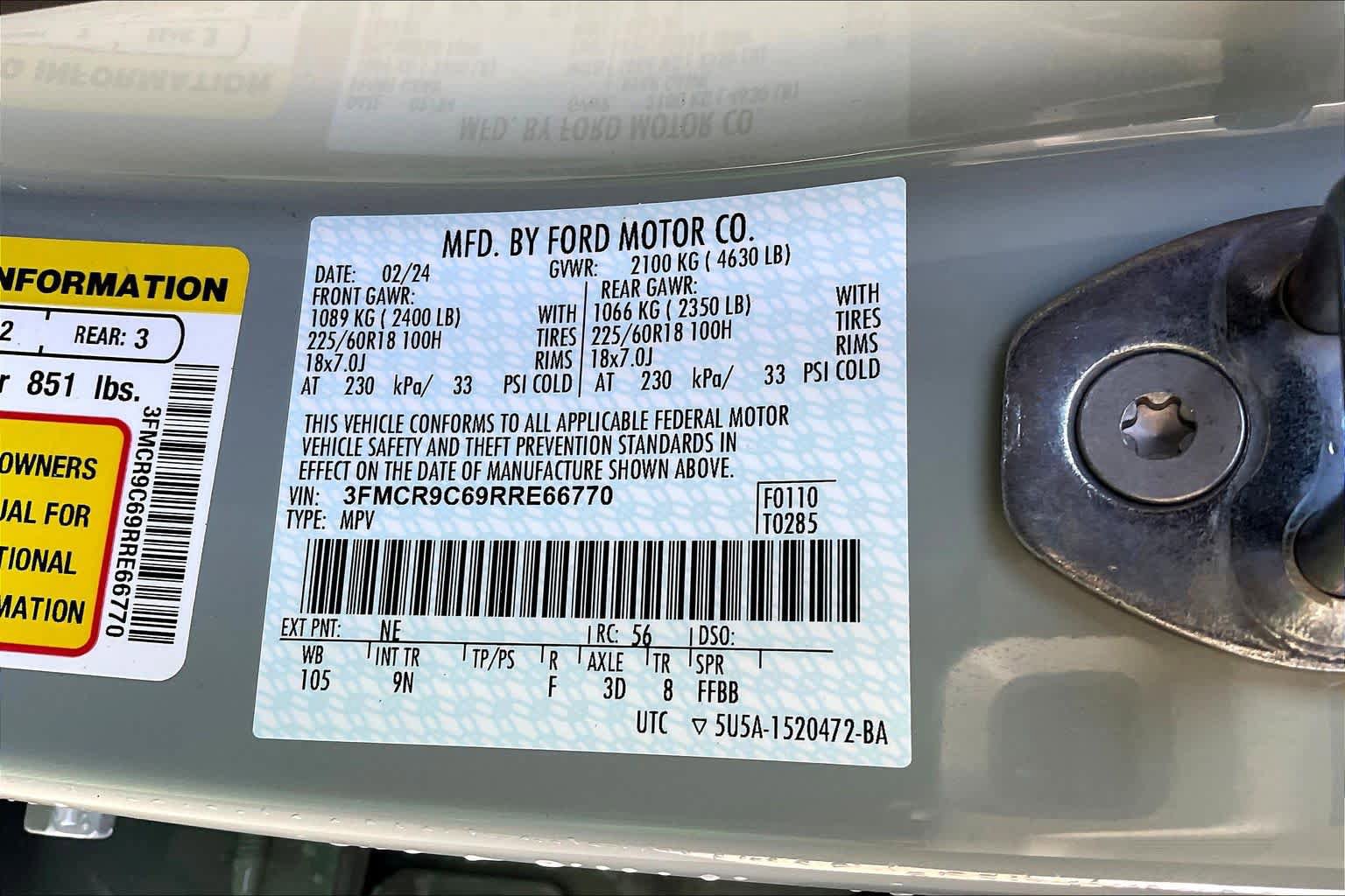 Used 2024 Ford Bronco Sport Outer Banks w/ Tech Package image 31