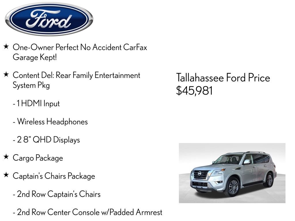 Used 2023 Nissan Armada Platinum w/ Captain's Chairs Package image 6