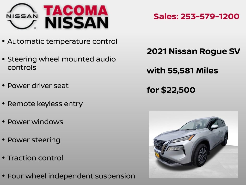 Used 2021 Nissan Rogue SV w/ Premium Package image 7