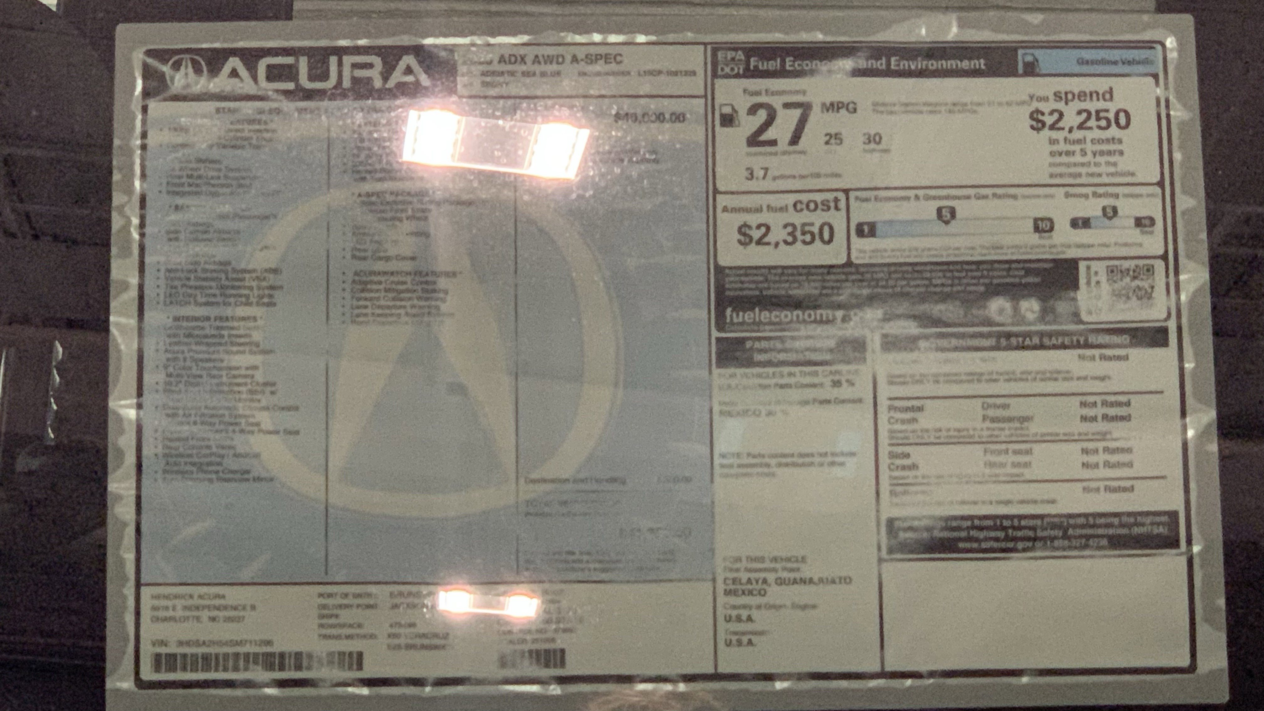 Used 2025 Acura ADX A-Spec image 35