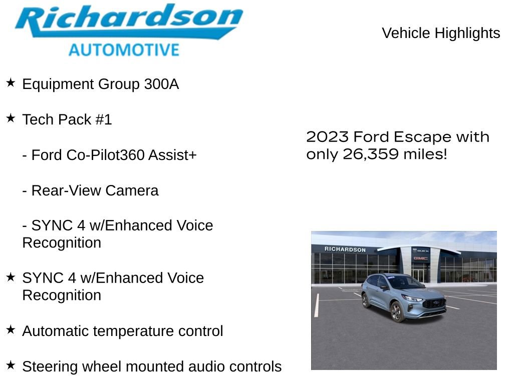 Used 2023 Ford Escape ST-Line w/ Tech Pack #1 AWD/4WD image 10