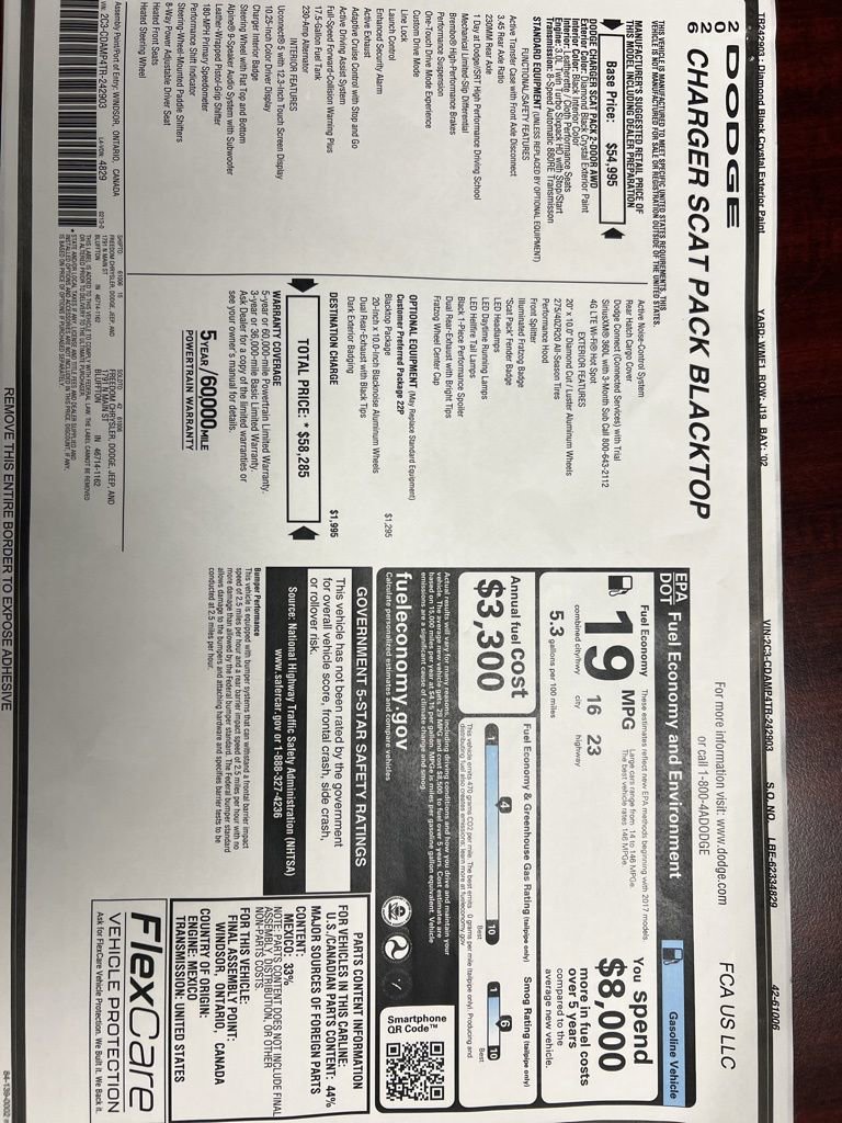 New 2026 Dodge Charger Scat Pack AWD/4WD image 29