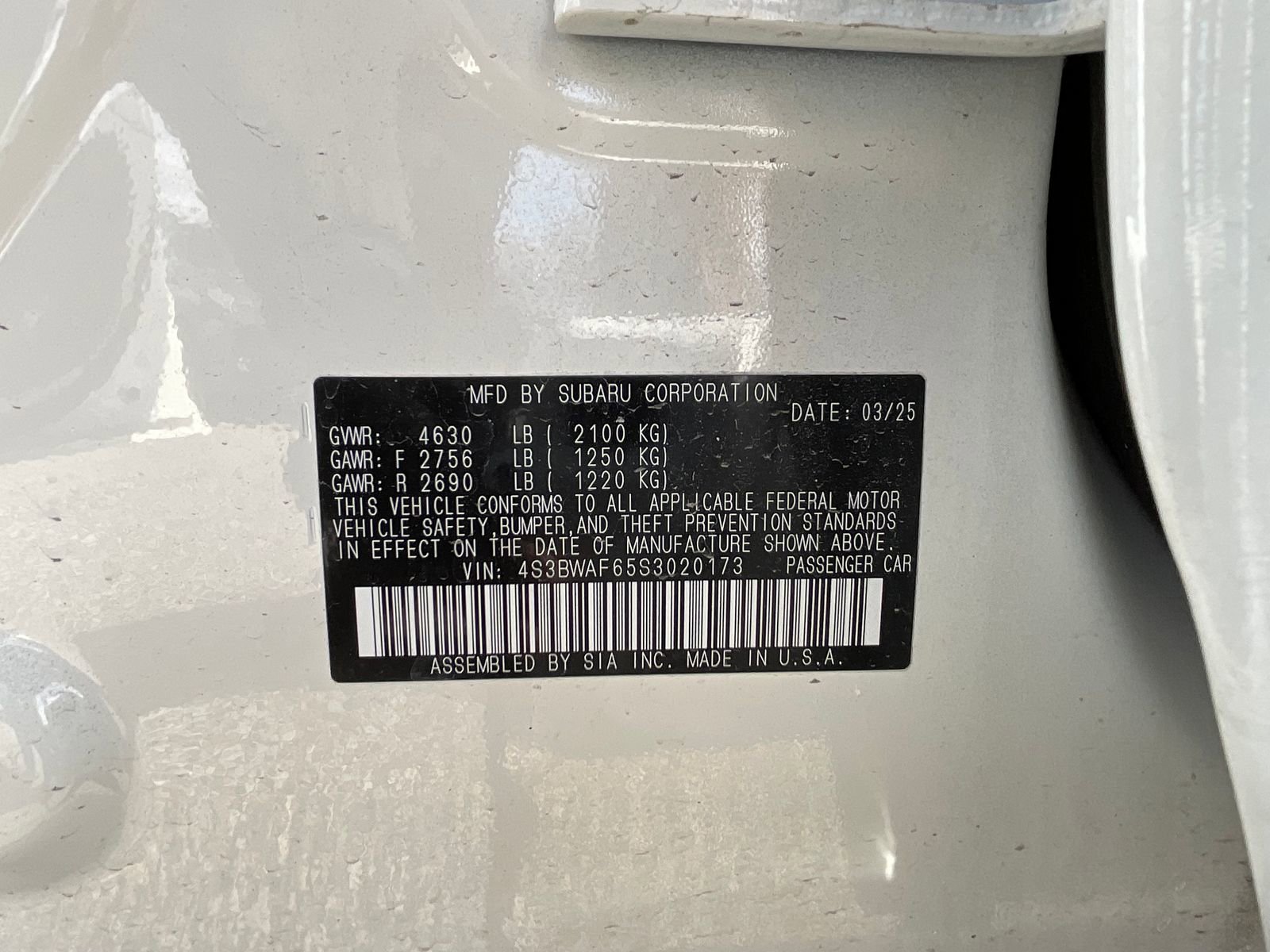 Certified 2025 Subaru Legacy Premium image 38