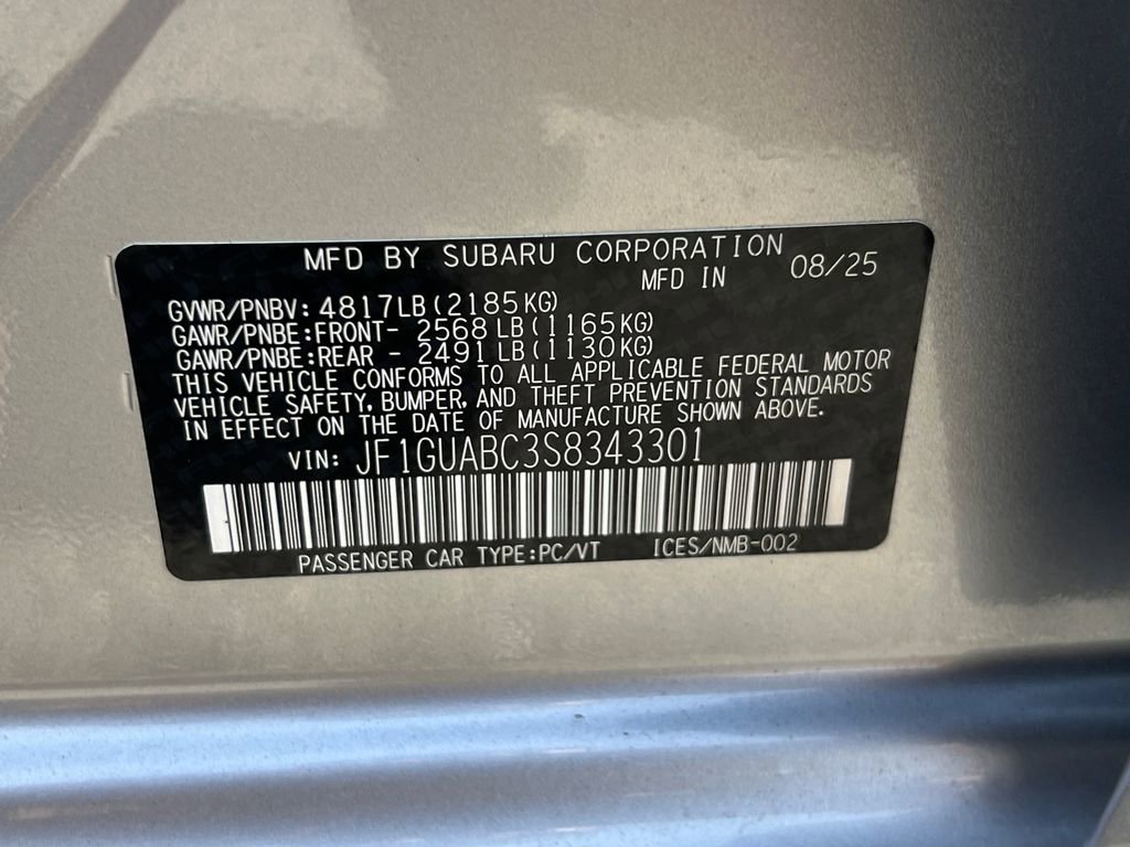 New 2025 Subaru Impreza 2.0i image 31