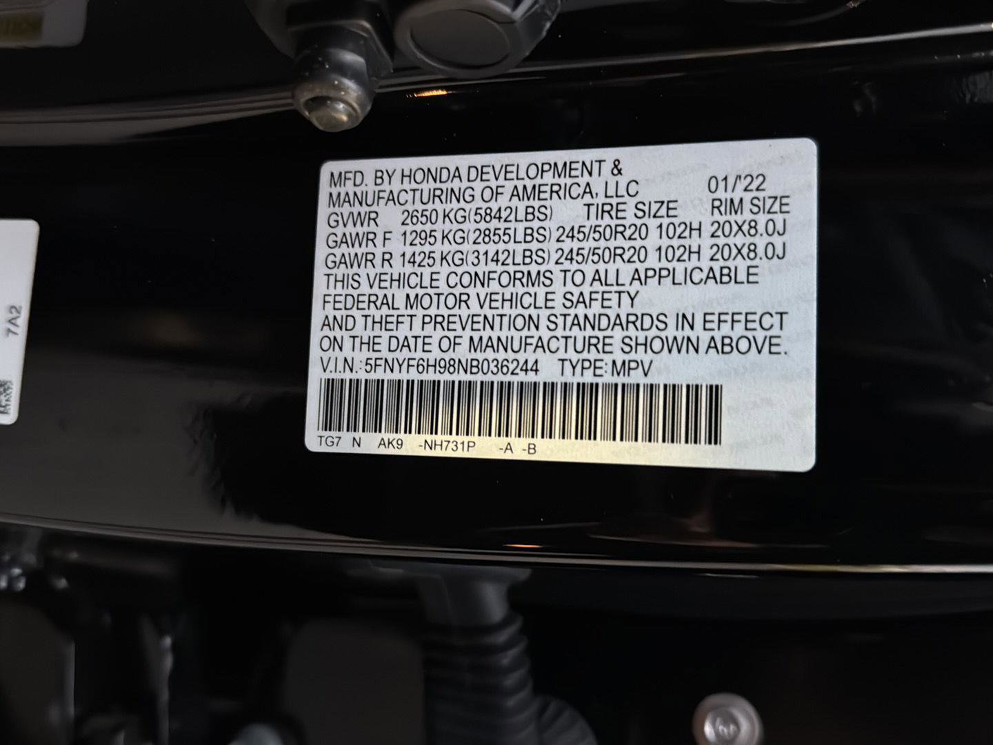 Used 2022 Honda Pilot Touring image 37