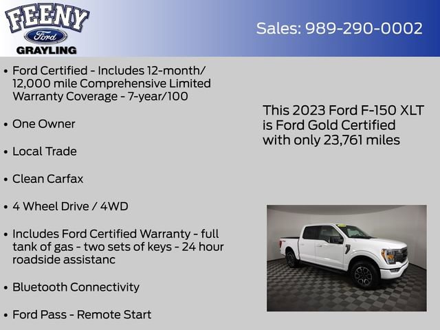 Certified 2023 Ford F150 XLT w/ Equipment Group 302A High image 5