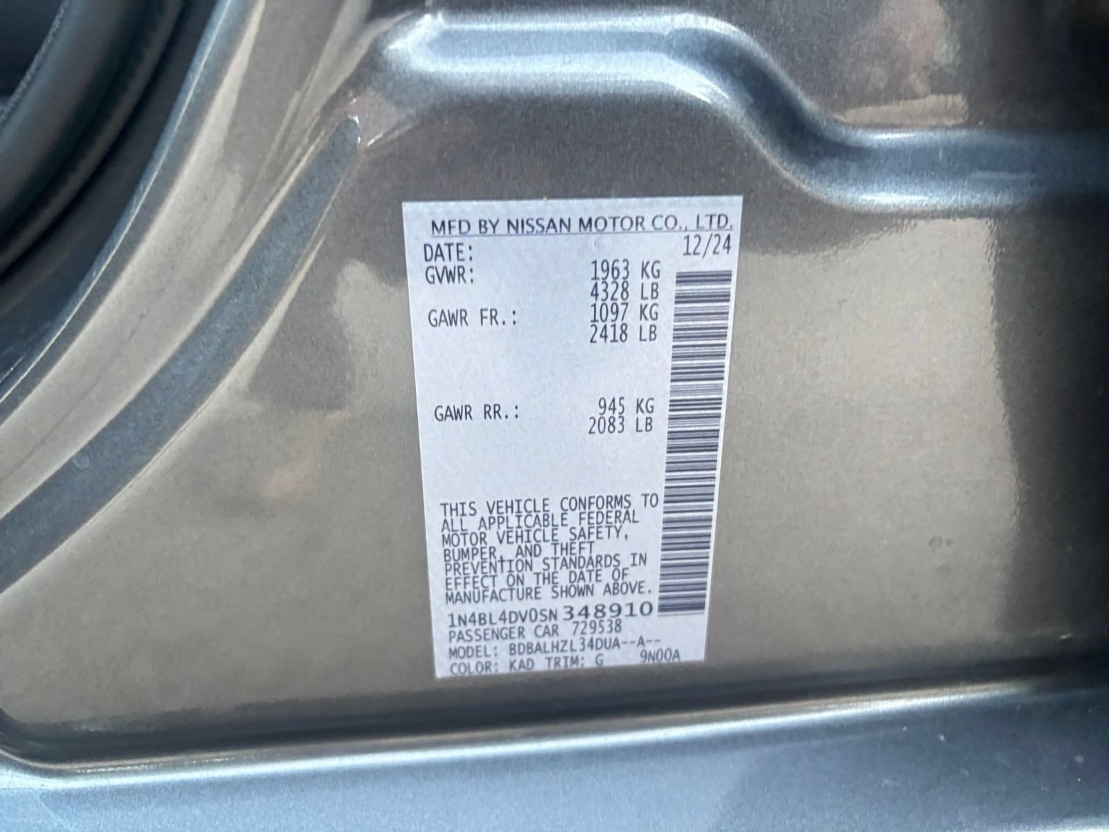 Used 2025 Nissan Altima 2.5 SV FWD image 29