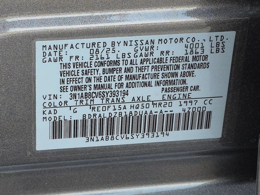 Used 2025 Nissan Sentra SV w/ All-Weather Package FWD image 29