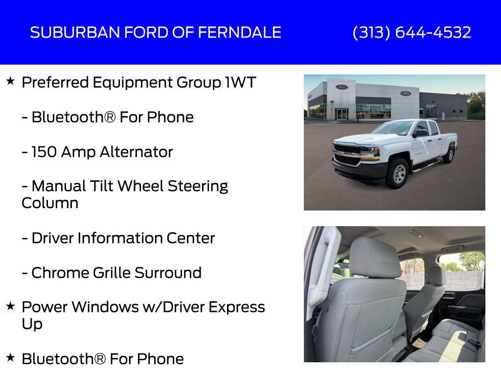 Used 2018 Chevrolet Silverado 1500 W/T AWD/4WD image 9