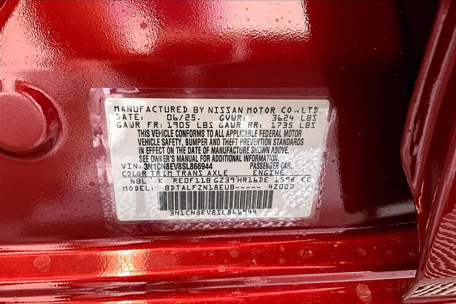 New 2025 Nissan Versa SV w/ Trunk Package FWD image 71