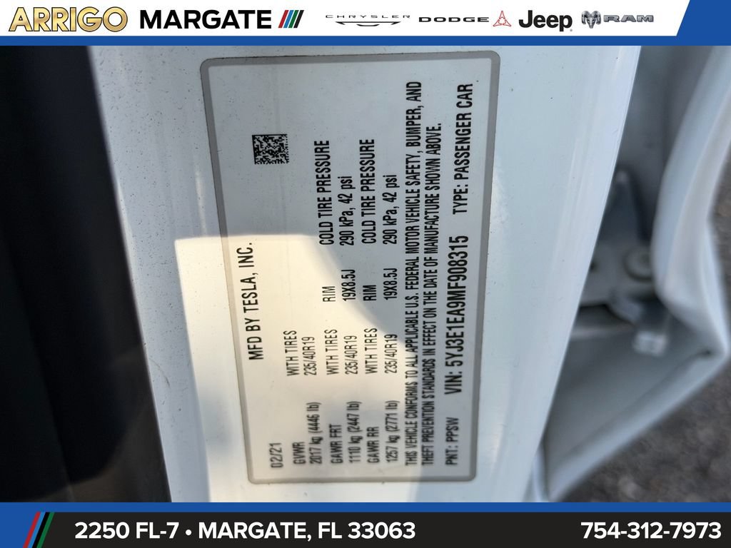 Used 2021 Tesla Model 3 Standard Range Plus RWD image 20