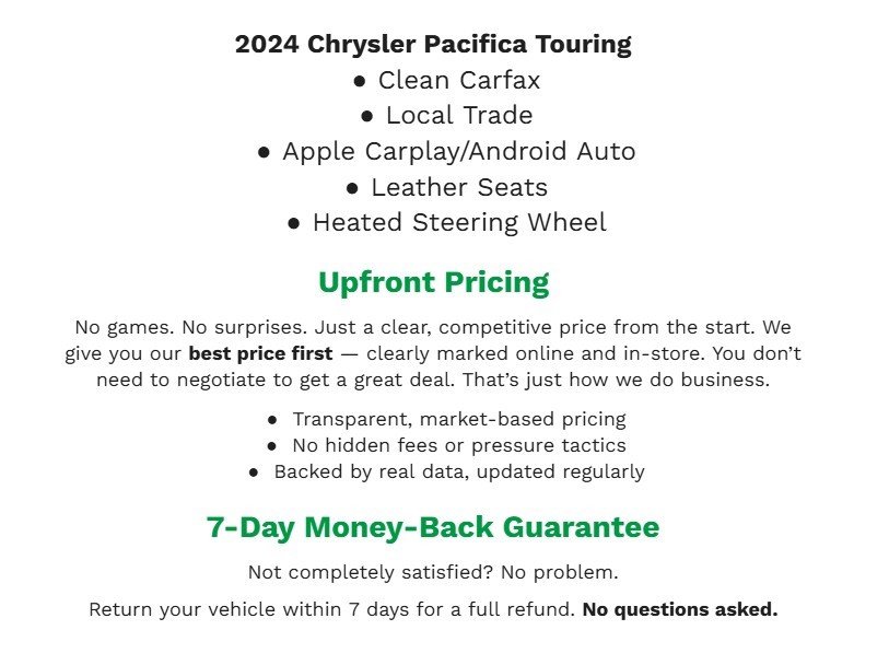 Used 2024 Chrysler Pacifica Touring-L image 2