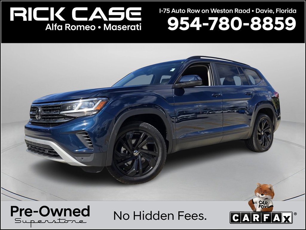Used 2023 Volkswagen Atlas SE w/ Black Wheel Package