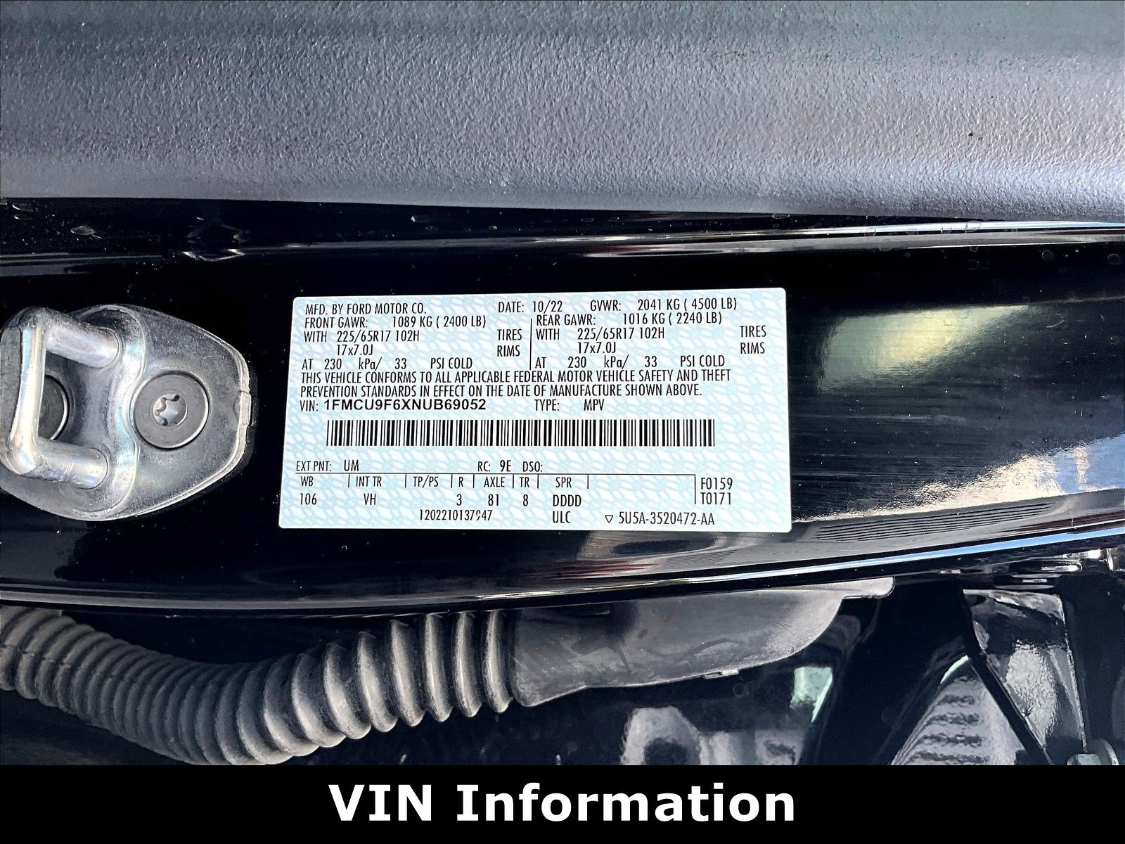 Used 2022 Ford Escape S AWD/4WD image 17