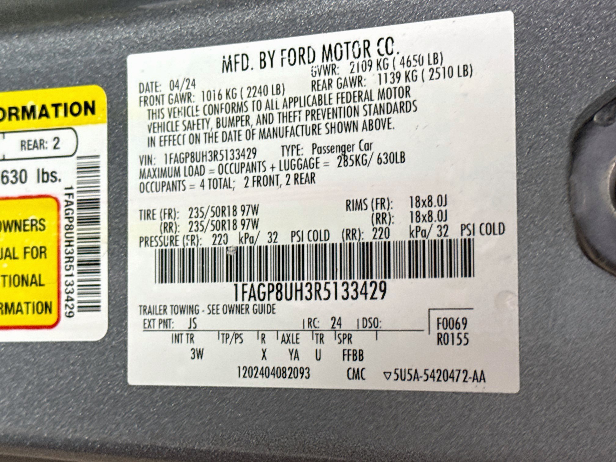 Used 2024 Ford Mustang Premium RWD image 27