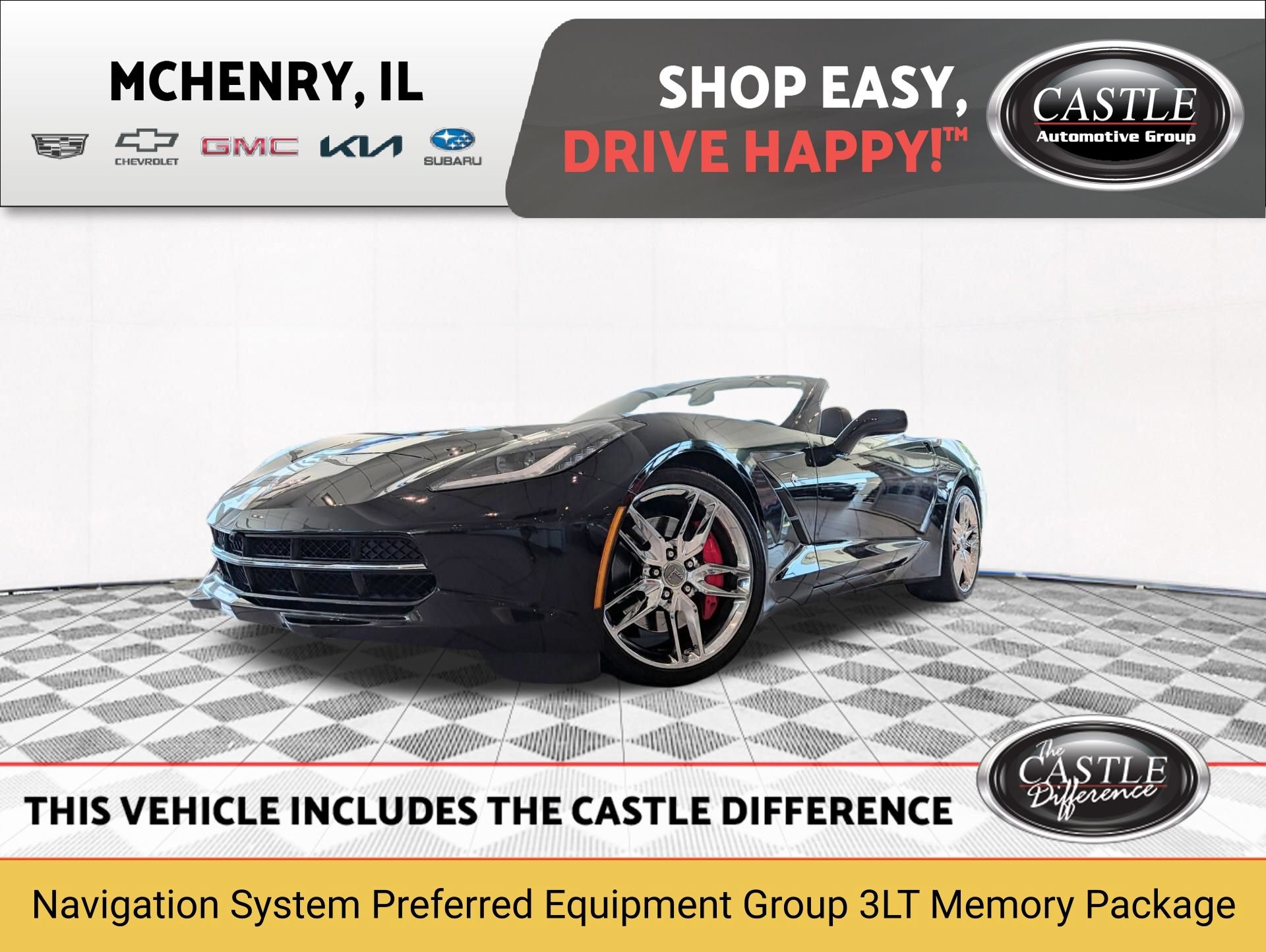 Used 2014 Chevrolet Corvette Stingray Convertible w/ 3LT Preferred Equipment Group RWD image 1