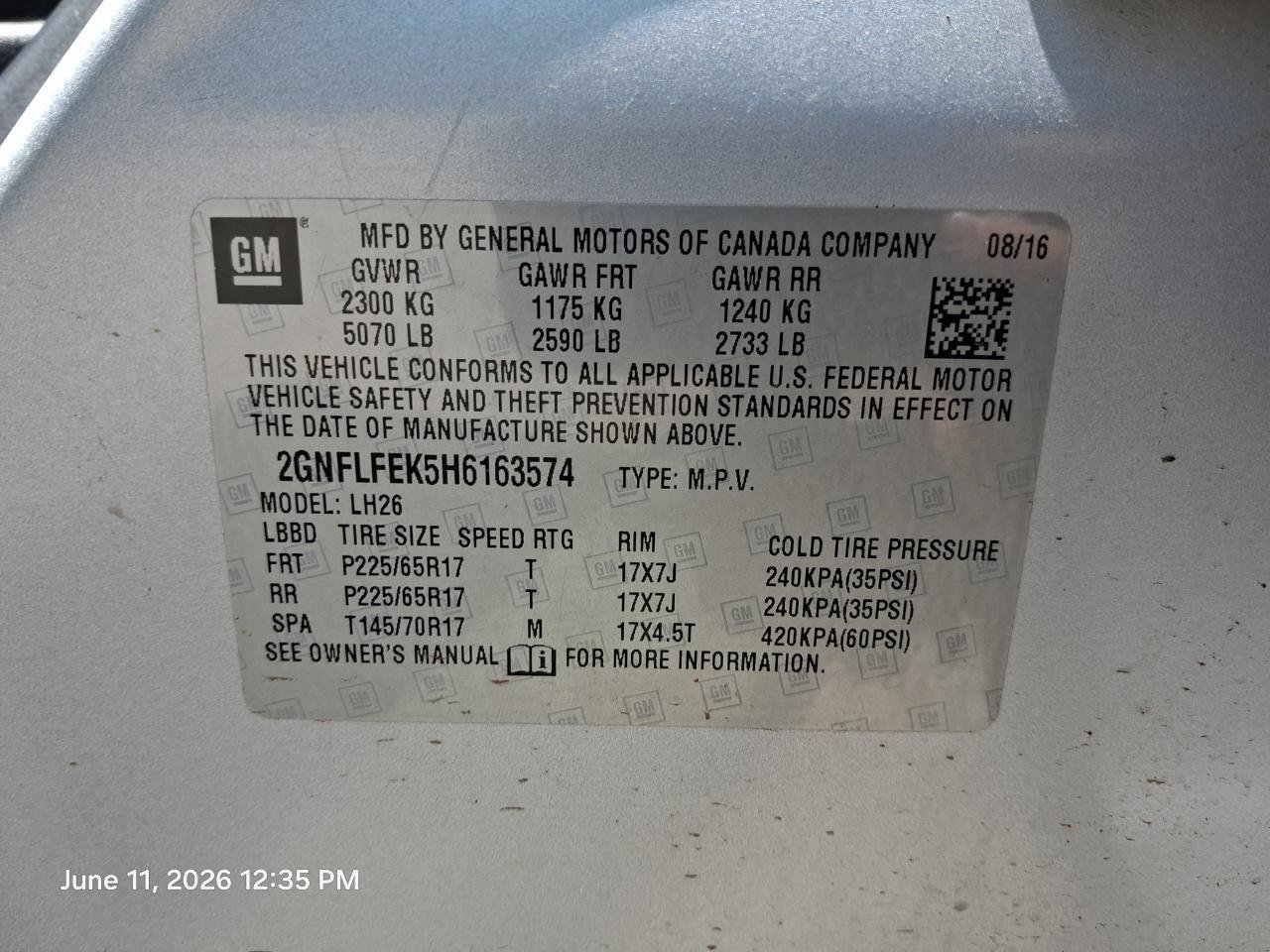 Used 2017 Chevrolet Equinox LT w/ Convenience Package AWD/4WD image 12