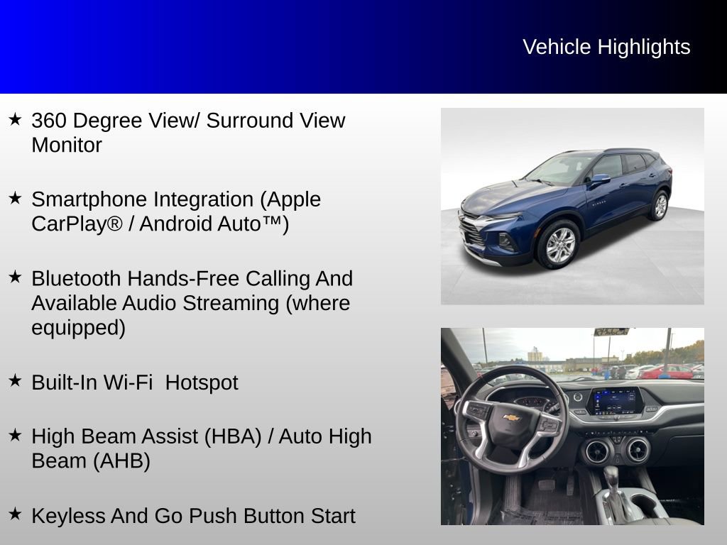 Certified 2022 Chevrolet Blazer LT w/ Sound & Technology Package image 8