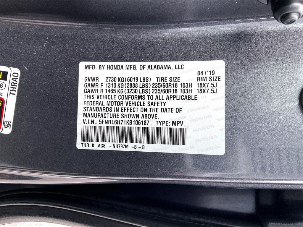 Used 2019 Honda Odyssey EX-L image 36