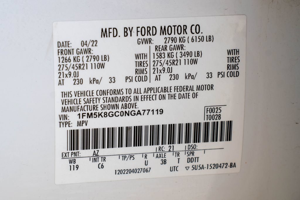 Used 2022 Ford Explorer ST w/ Equipment Group 401A AWD/4WD image 34