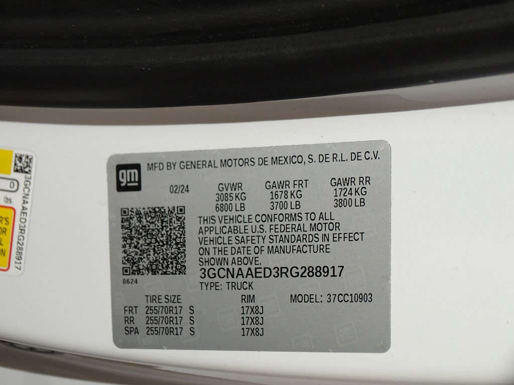 Used 2024 Chevrolet Silverado 1500 W/T w/ WT Fleet Convenience Package image 13