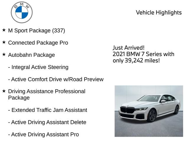 Used 2021 BMW 750i xDrive w/ Autobahn Package AWD/4WD image 10