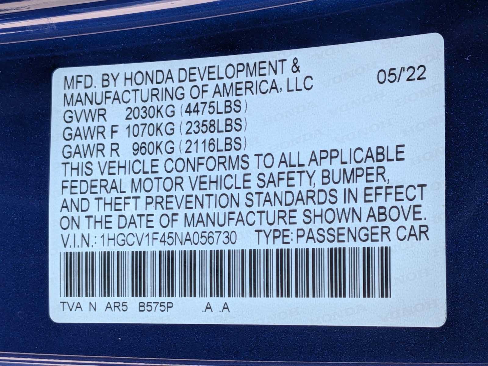Certified 2022 Honda Accord Sport Special Edition image 31