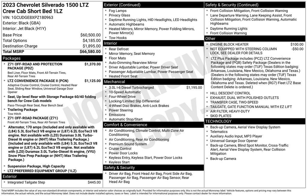 Used 2023 Chevrolet Silverado 1500 LTZ image 32