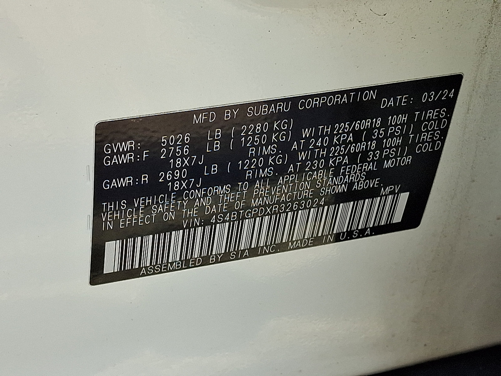 Used 2024 Subaru Outback Touring XT AWD/4WD image 27