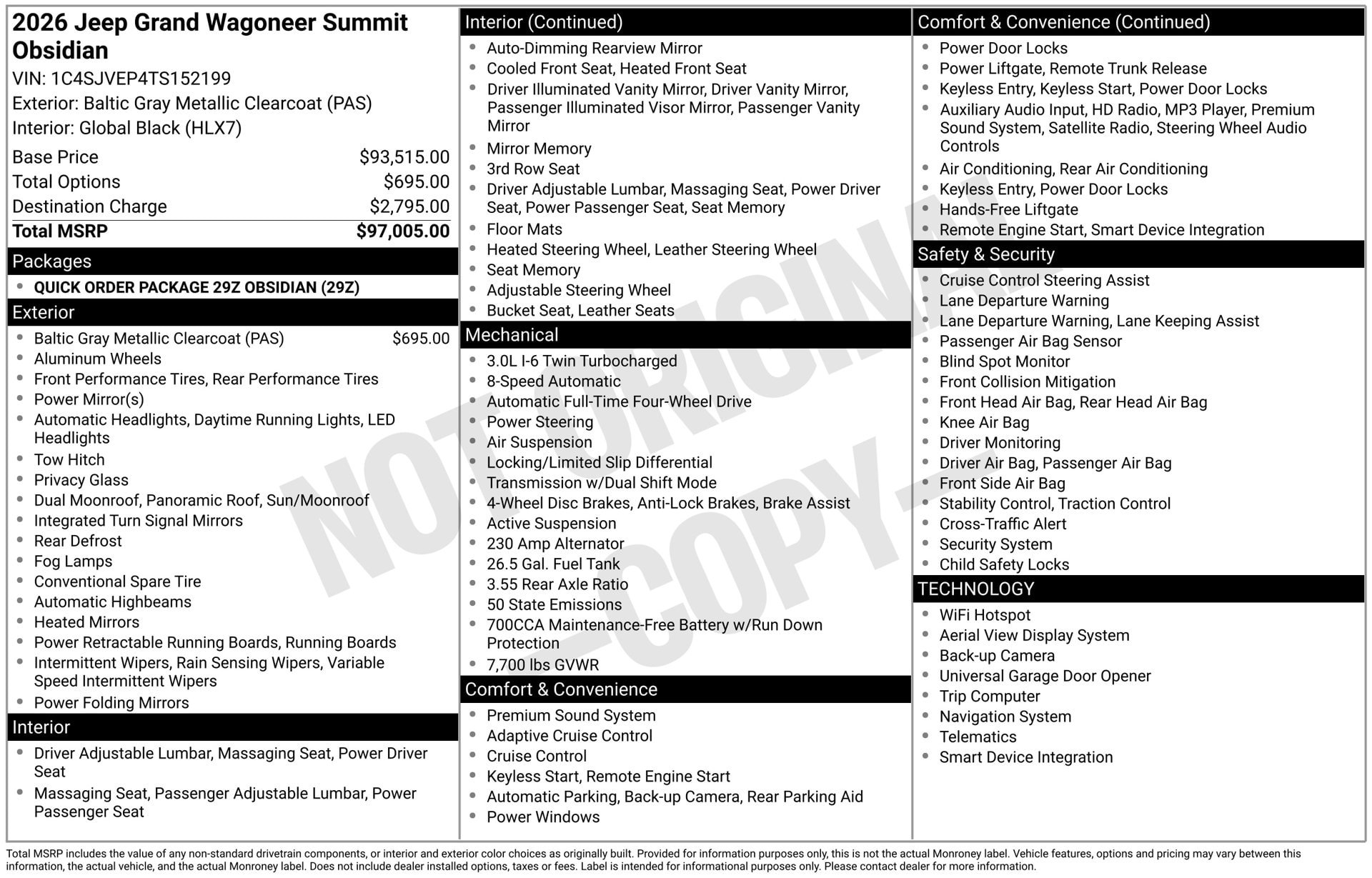New 2026 Jeep Grand Wagoneer Summit AWD/4WD image 32