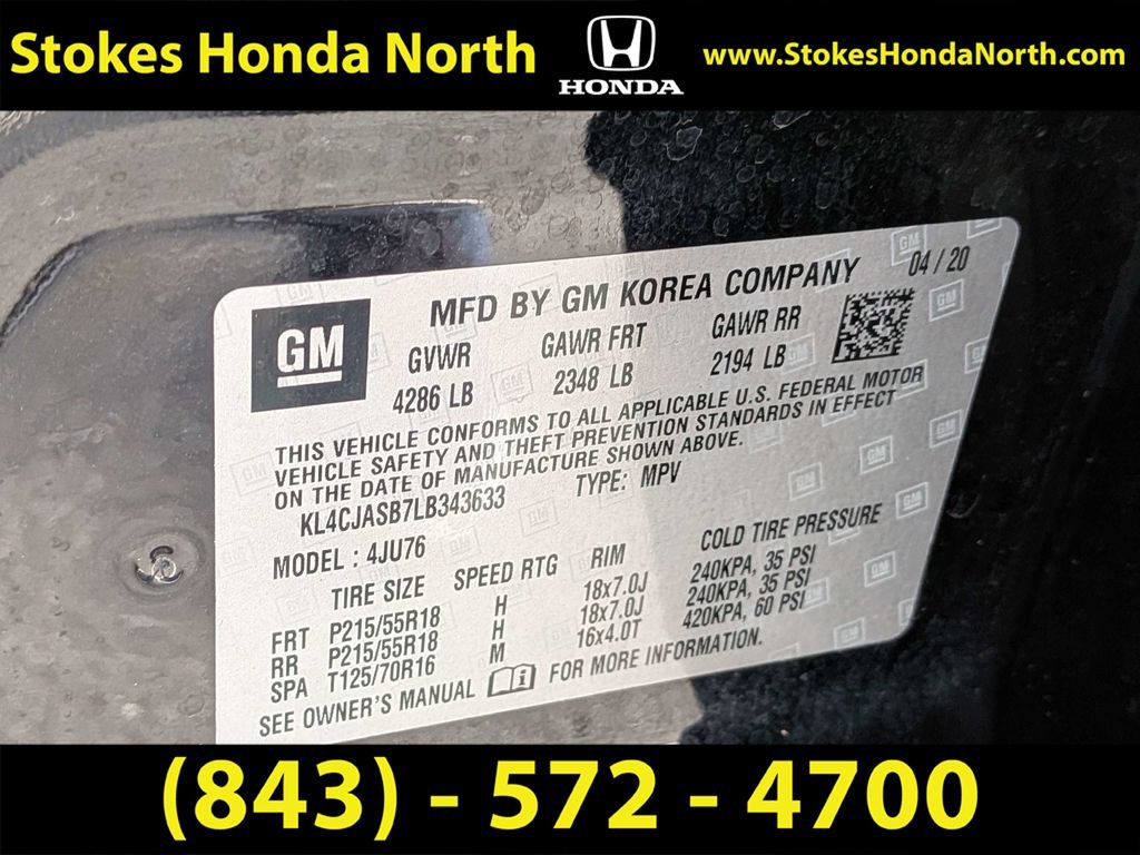Used 2020 Buick Encore Preferred w/ Safety Package FWD image 7