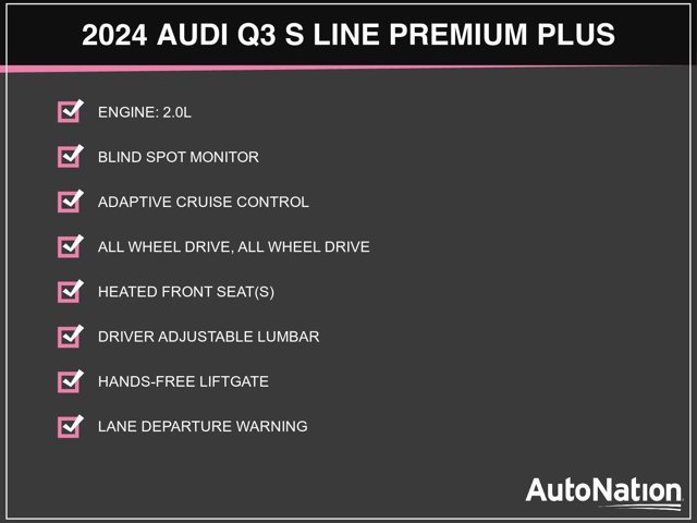 Certified 2024 Audi Q3 2.0T Premium Plus w/ Premium Plus Package image 3