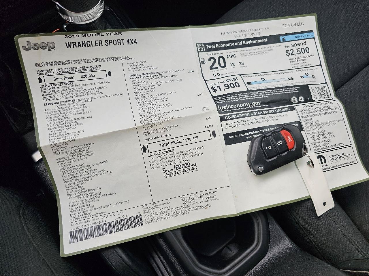 Used 2019 Jeep Wrangler Sport AWD/4WD image 48