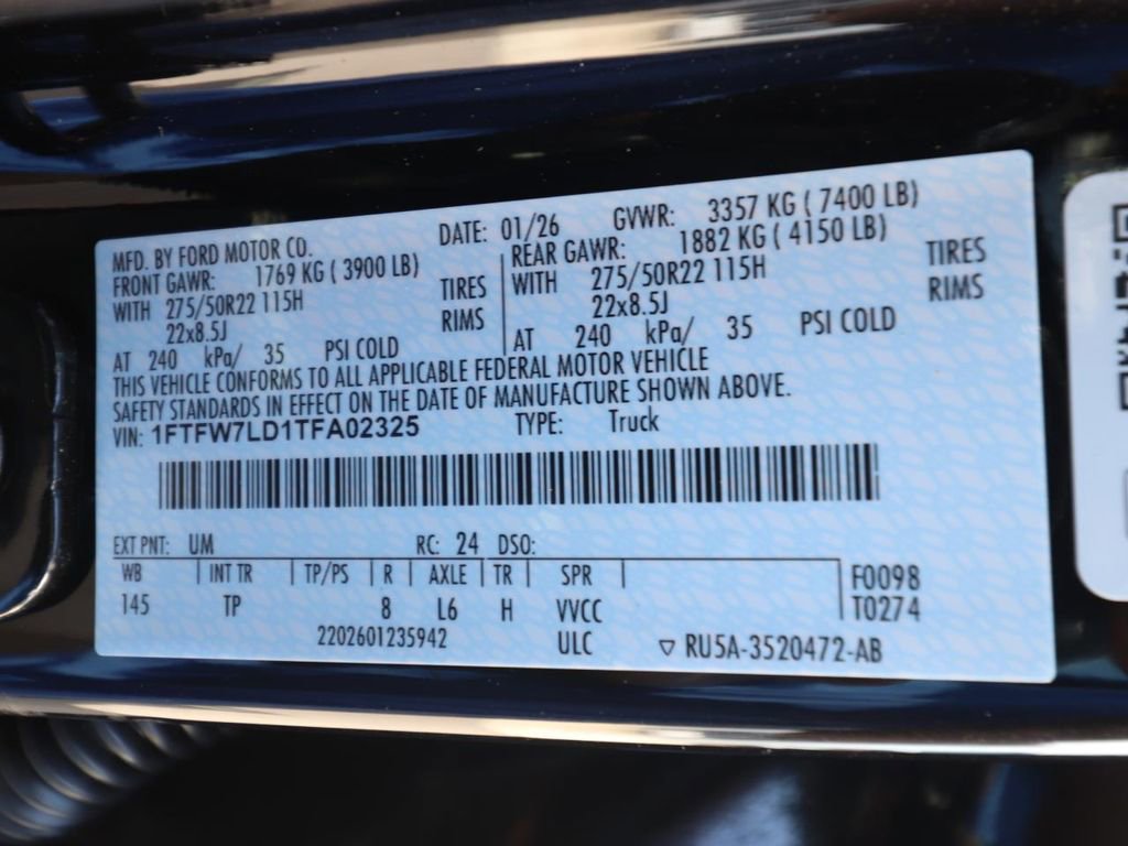 New 2026 Ford F150 Platinum w/ Equipment Group 703A Plus image 24