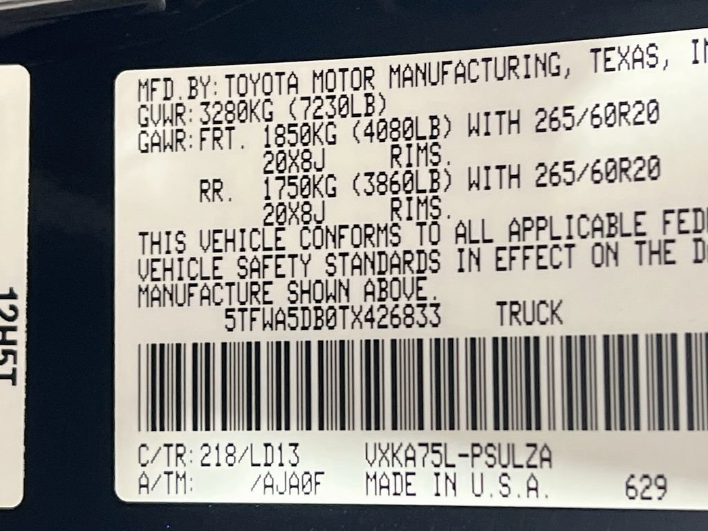 New 2026 Toyota Tundra Limited AWD/4WD image 24