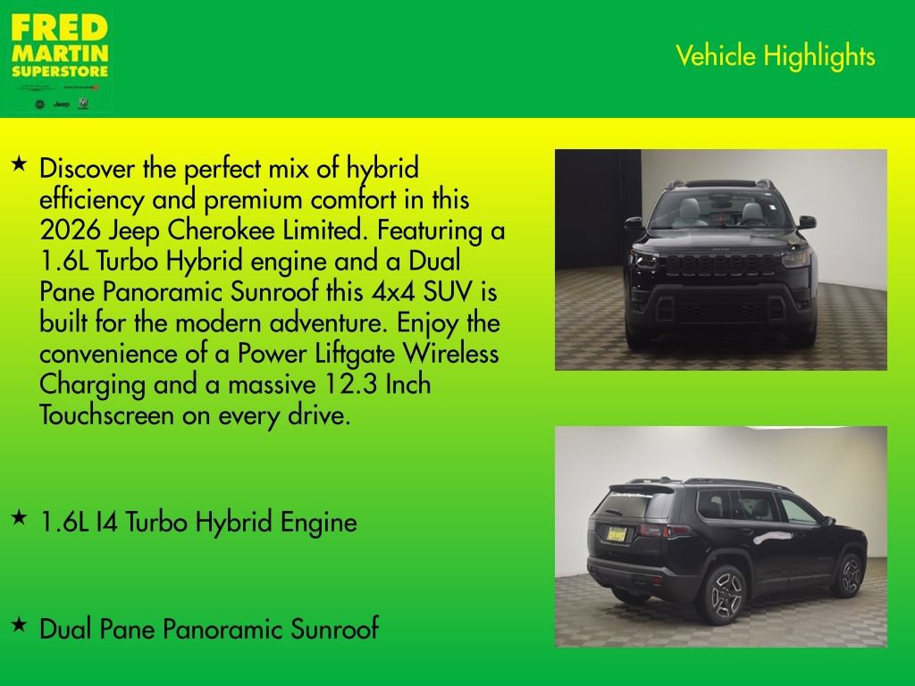 New 2026 Jeep Cherokee Limited AWD/4WD image 8