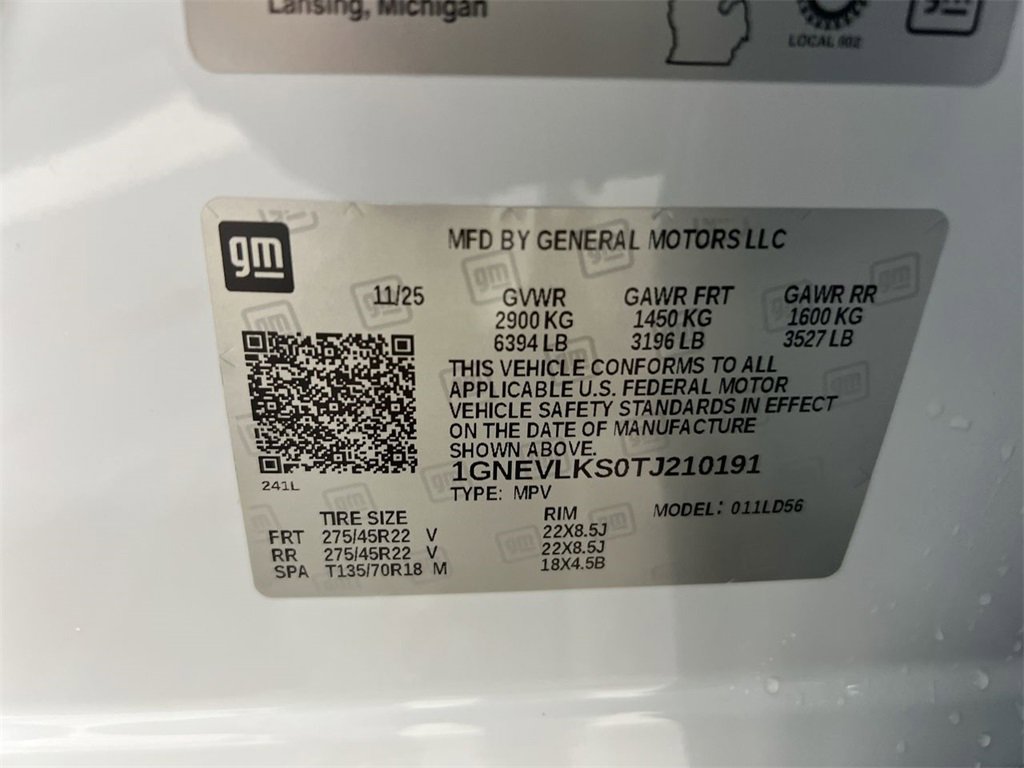 New 2026 Chevrolet Traverse RS w/ LPO, Floor Liner Package image 29