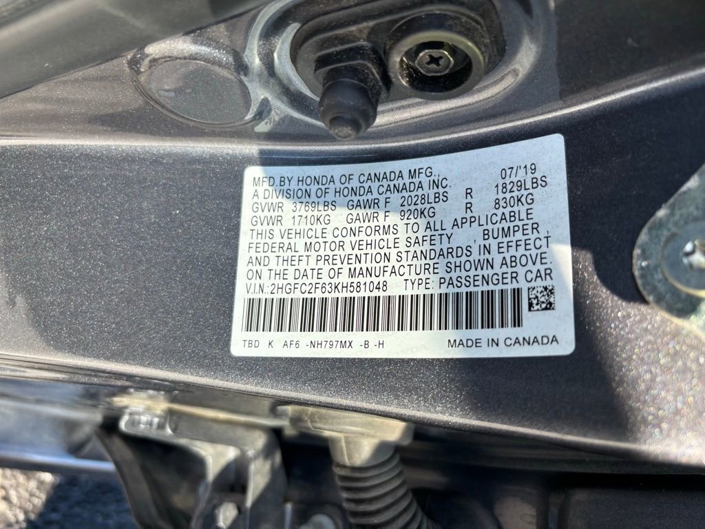 Used 2019 Honda Civic LX image 13