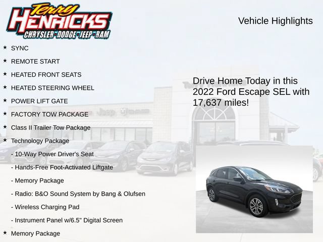 Used 2022 Ford Escape SEL w/ Technology Package AWD/4WD image 4