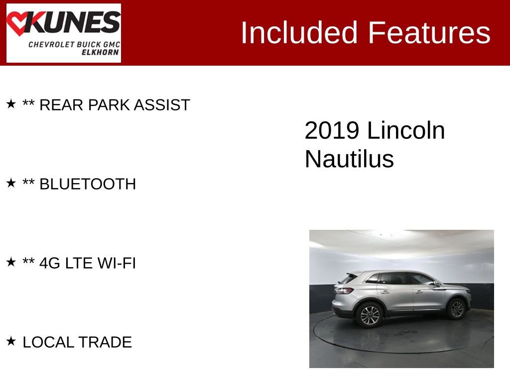 Used 2019 Lincoln Nautilus Select image 3