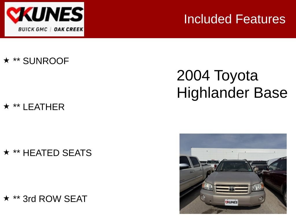 Used 2004 Toyota Highlander 4WD V6 image 2