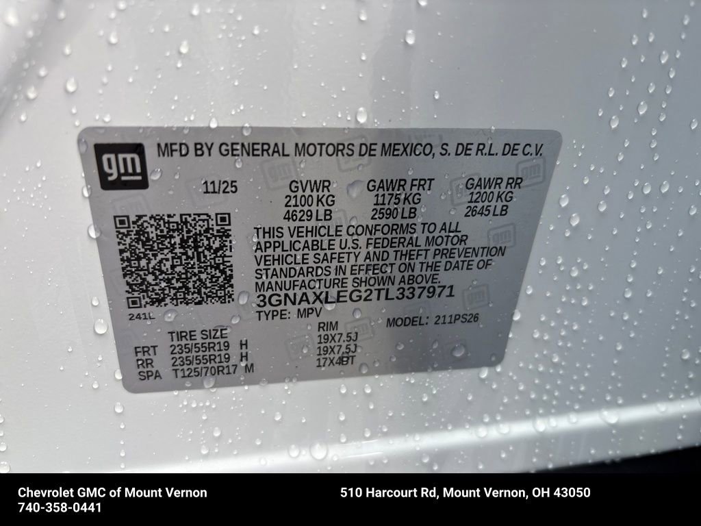 New 2026 Chevrolet Equinox RS w/ Convenience Package III FWD image 30