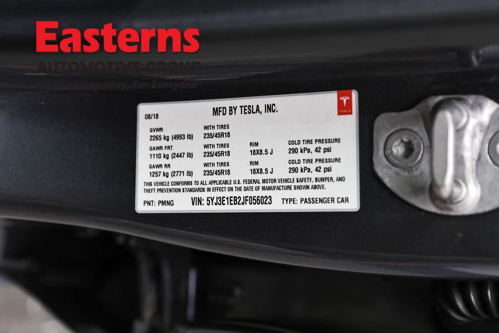 Used 2018 Tesla Model 3 Long Range AWD/4WD image 30