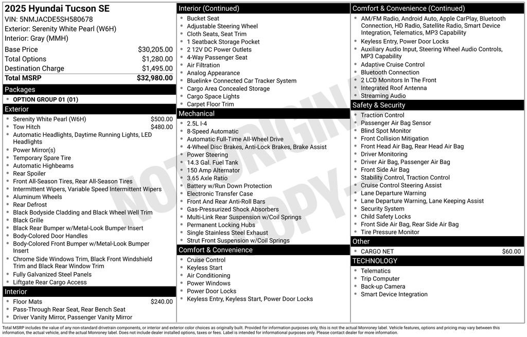 Certified 2025 Hyundai Tucson SE image 36