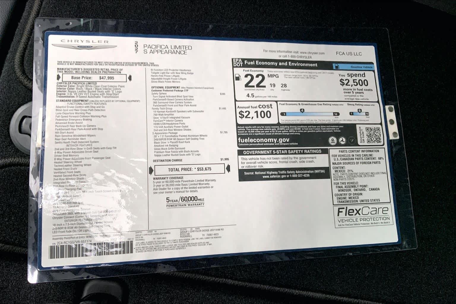 New 2027 Chrysler Pacifica Limited FWD image 19
