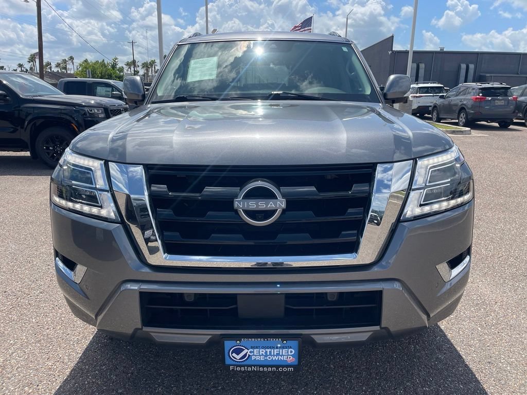 Certified 2023 Nissan Armada SL w/ Captain's Chairs Package RWD image 2